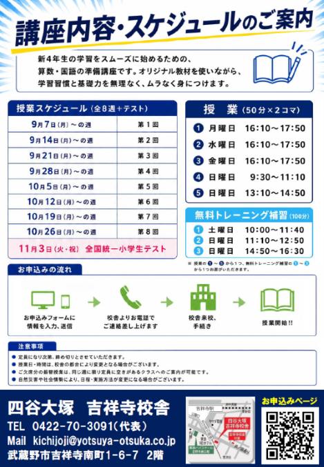 予習シリーズ準備講座 予習シリーズ準備講座