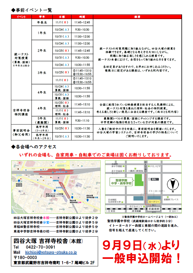 全国統一小学生テスト（吉祥寺校舎）②