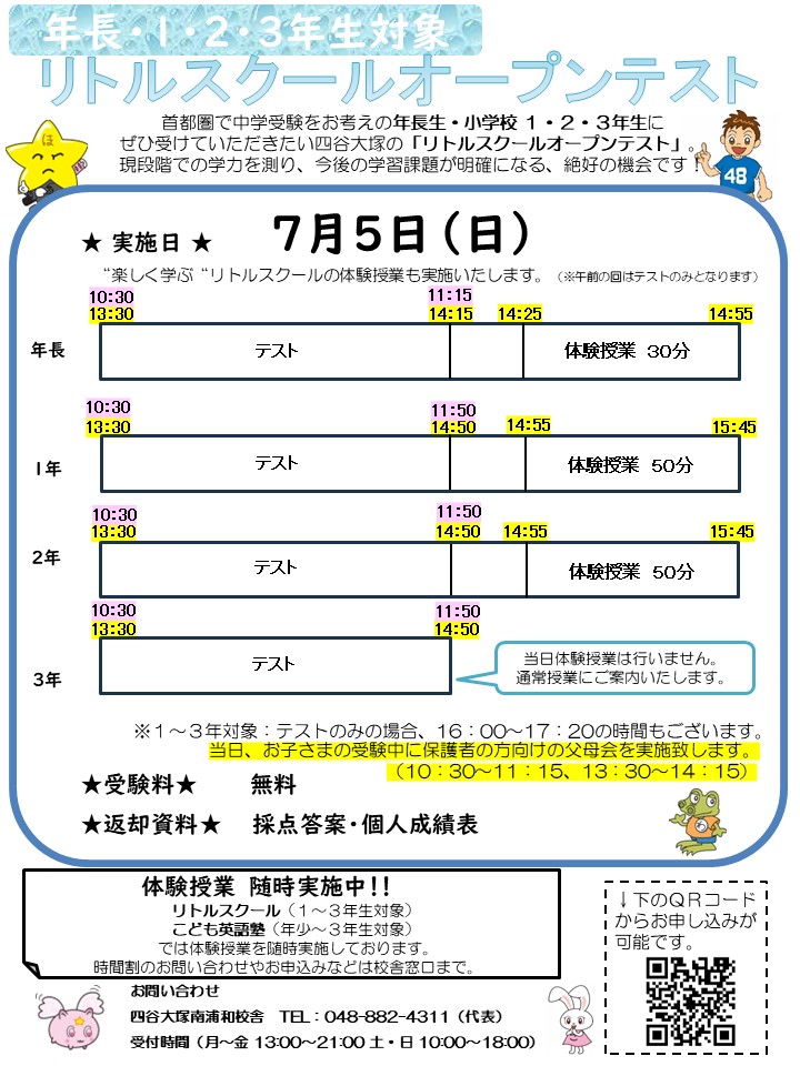 20260705リトルスクールオープンテスト
