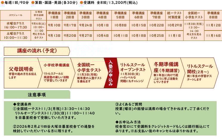 新１年準備講座